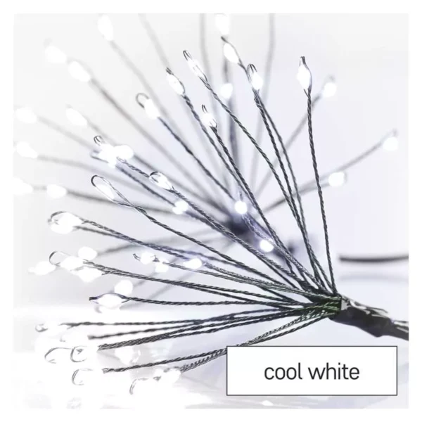 LED 300 valguskett Nano Ilutulestik 5,2m, roheline kaabel, taimer CW IP20 EMOS