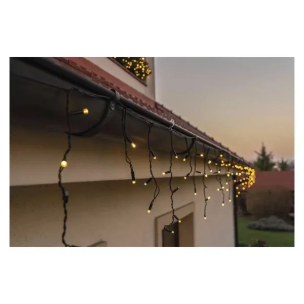 LED 50 jaapurikad, jatkatavad 0,4x3m, must kaabel Profi WW/CW IP44 EMOS - Image 4