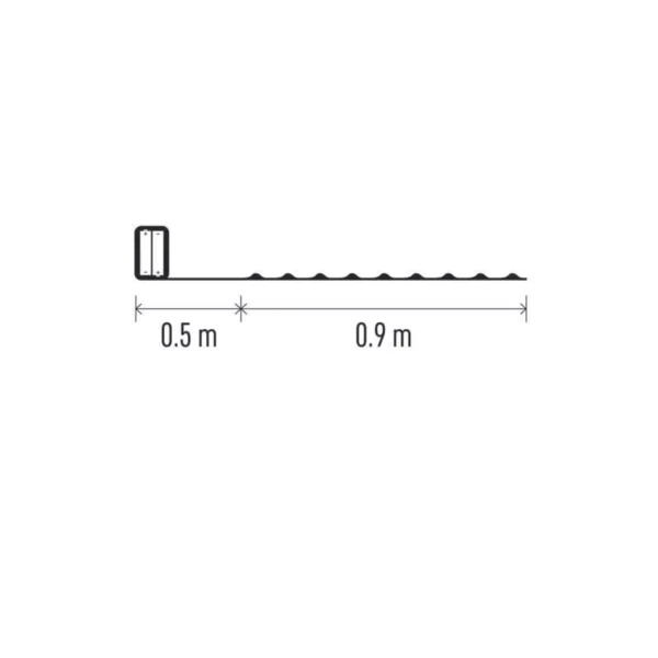 LED 10 valguskett Traat 0,9m, 2xAA, pronks kaabel, taimer WW IP20 EMOS - Image 7
