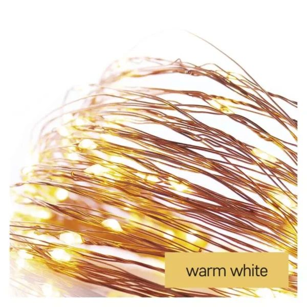 LED 40 valguskett Nano "Ilutulestik" 4m, pronks kaabel, taimer WW IP44 EMOS