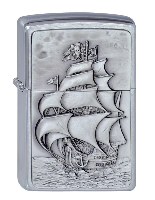 1300154 Zippo tulemasin 200 Pirate Ship Emblem