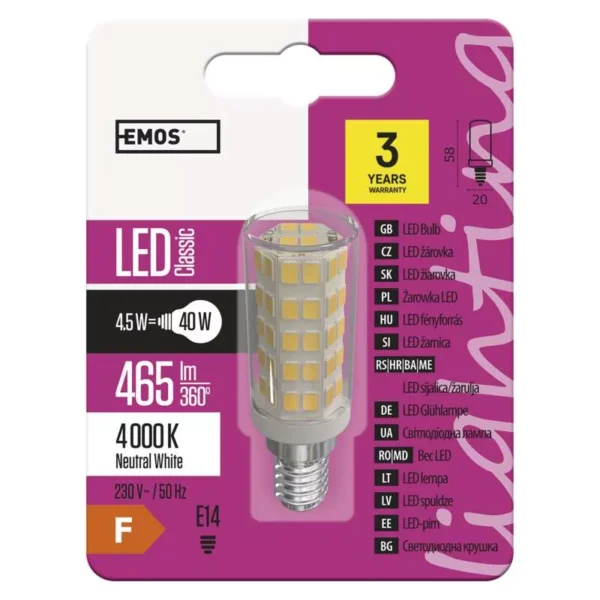 LED Bulb Classic JC 4,5W E14 NW - Image 5