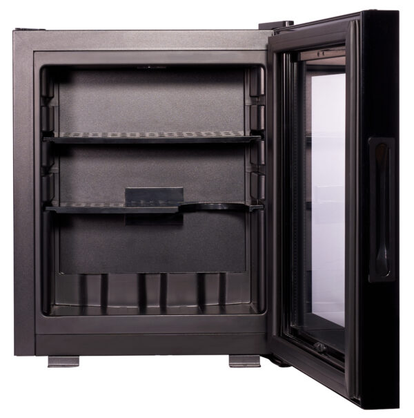Minibaar Eton E 10L must, klaasuksega, vaikne 440x360x280mm 24826 Corby - Image 4
