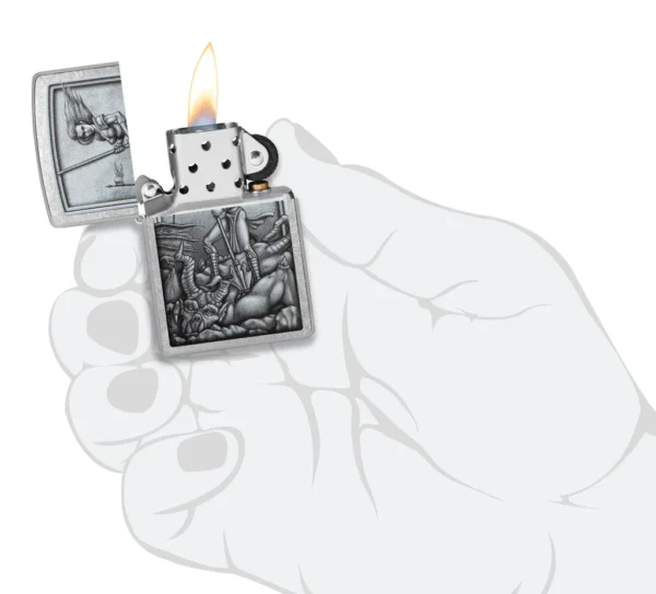 48371 Zippo tulemasin Medieval Mythological Design - Image 4