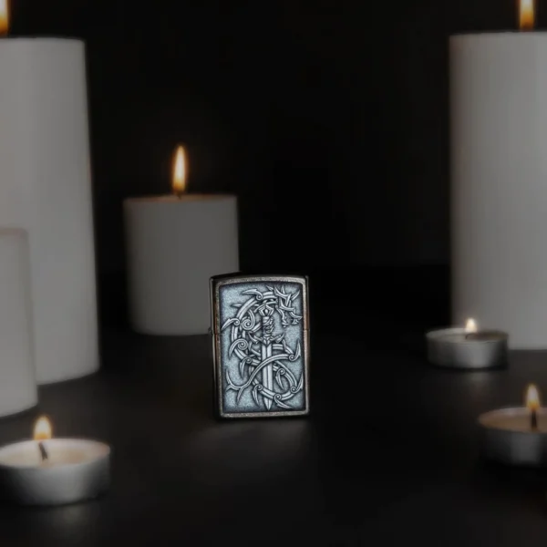 48365 Zippo tulemasin Medieval Mythological Design - Image 2