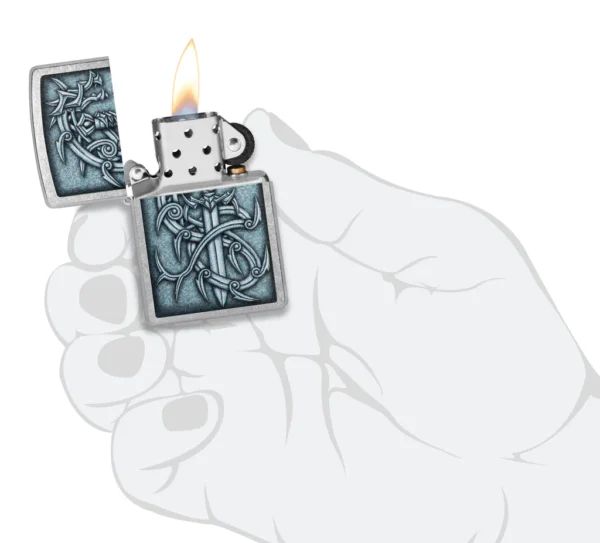 48365 Zippo tulemasin Medieval Mythological Design - Image 4