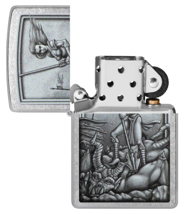 48371 Zippo tulemasin Medieval Mythological Design - Image 7
