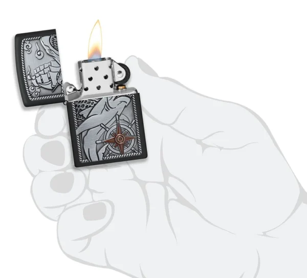 48120 Zippo tulemasin Shark Ship Emblem - Image 5