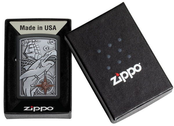 48120 Zippo tulemasin Shark Ship Emblem - Image 6