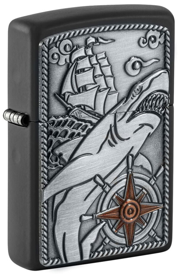 48120 Zippo tulemasin Shark Ship Emblem