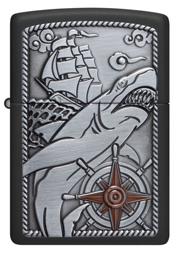 48120 Zippo tulemasin Shark Ship Emblem - Image 7