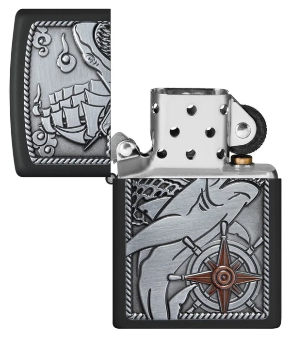 48120 Zippo tulemasin Shark Ship Emblem - Image 8