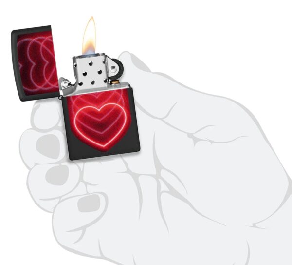 48593 Zippo tulemasin 218 Heart Design - Image 5