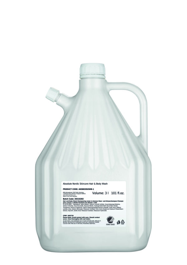 Shampoon (juukse, keha) 3L Absolute Nordic Skincare Taitepudel ANSB03EUSHB