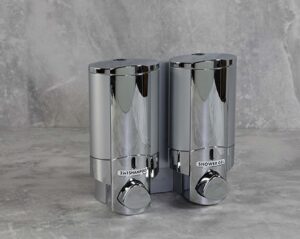 AVIVA™ II 2*295ml Дозатор Satin Silver/ Chrome