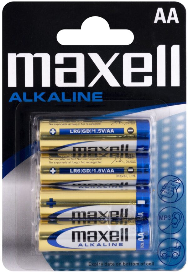 15A-BL4 Maxell Alkaline AA patarei art 3578
