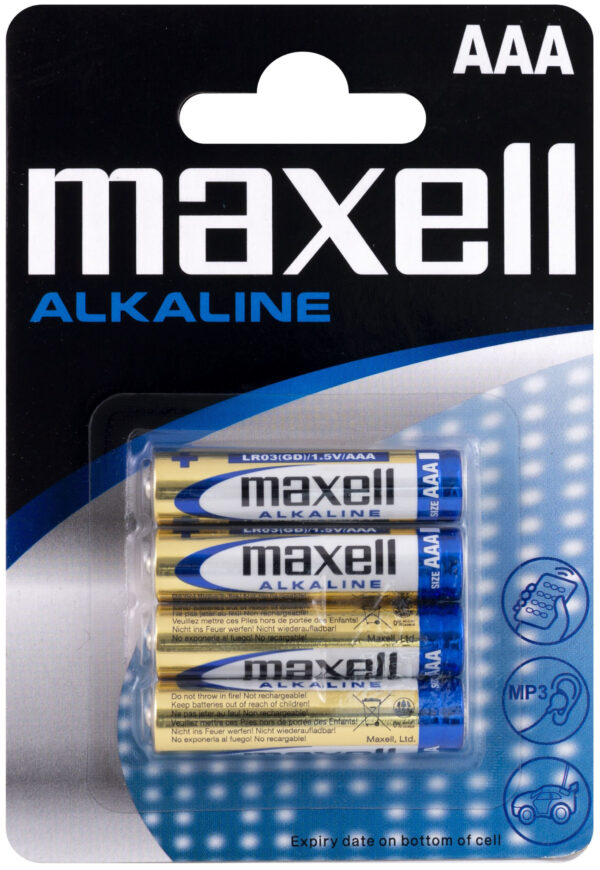 24A-BL4 Maxell Alkaline AAA patarei