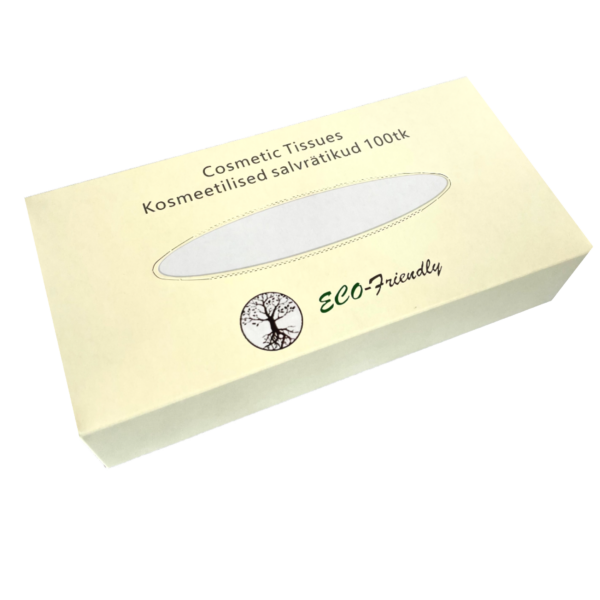 Kosmeetilised salvrätikud ECO-Friendly karbis 100tk. 2-kihiline