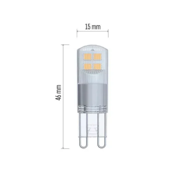 LED pirn 1,9W G9 46x15mm NW EMOS - Image 2