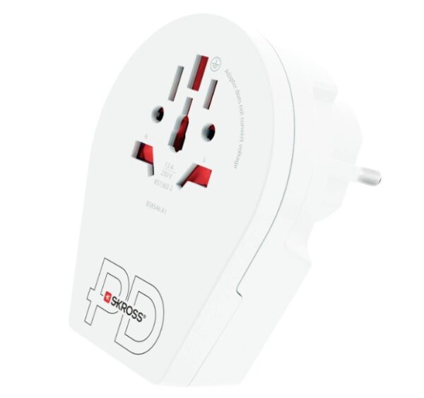 Reisiadapter World to Europe USB-C C20PD 1.500290 SKROSS