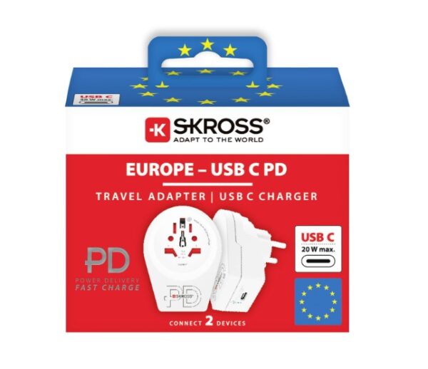 Reisiadapter World to Europe USB-C C20PD 1.500290 SKROSS - Image 3