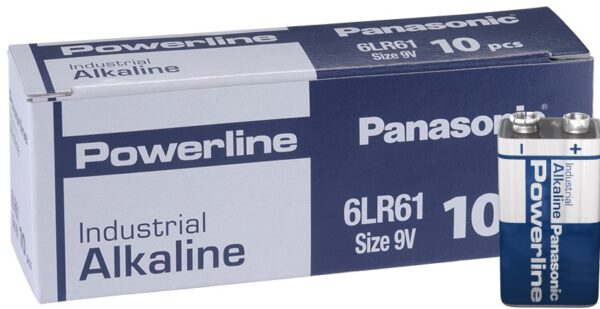Powerline 6LR61 9V patarei Panasonic art 6386