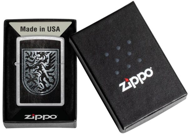 48730 Zippo tulemasin Dragon Shield Design - Image 4