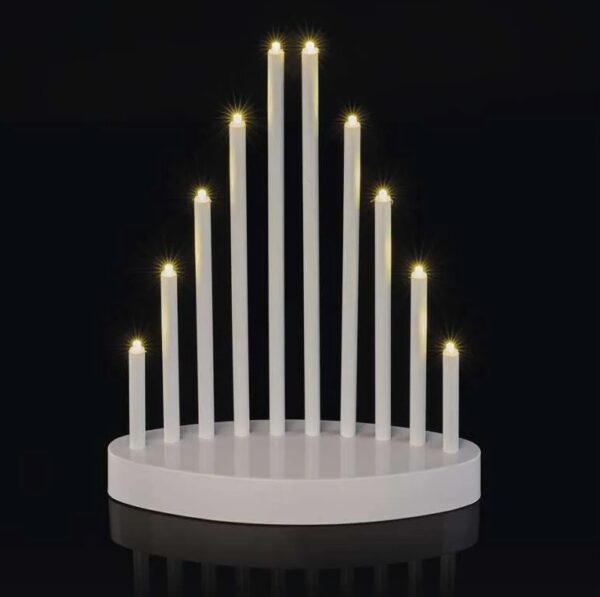 LED 10 advendiküünal valge 24,5x20cm 3xAA, taimer WW IP20 EMOS