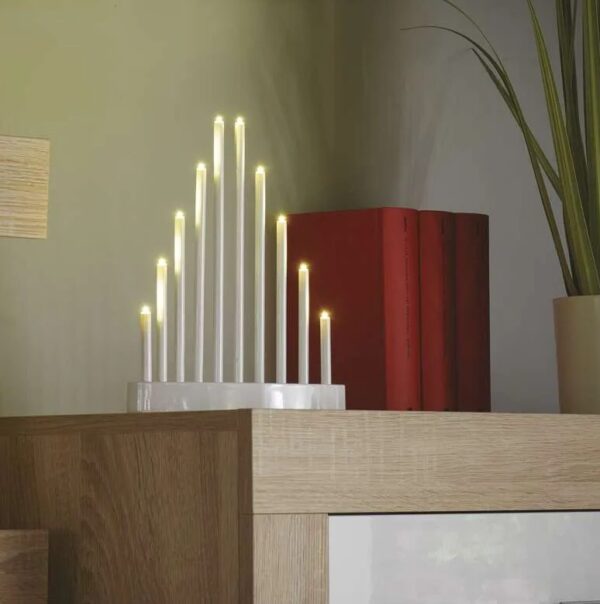 LED 10 advendiküünal valge 24,5x20cm 3xAA, taimer WW IP20 EMOS - Image 4