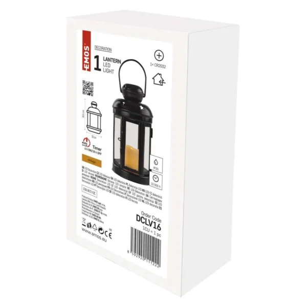 LED latern must, ummargune 18,5x10cm 1xCR2032 VNT IP20 EMOS - Image 3
