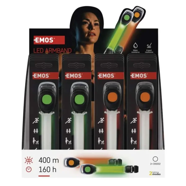 LED kaevoru oranzh/roheline 10lm 2xCR2032 EMOS - Image 6