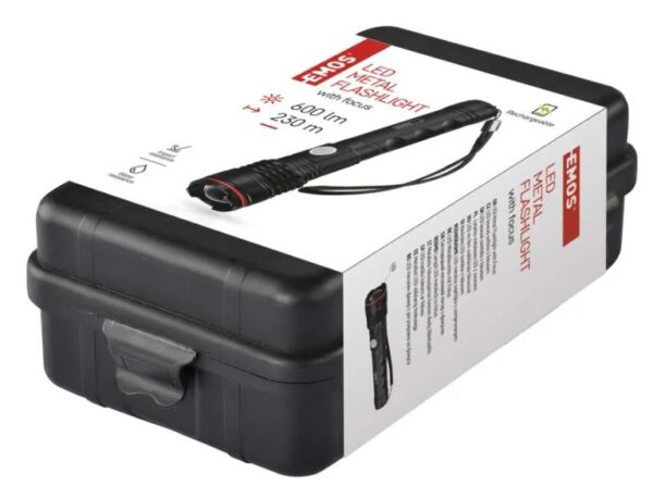 LED Rechargable Metal Flashlight 600 lm — изображение 4