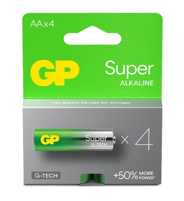 15A-U4 /LR6 patarei Super Alkaline G-TECH GP art 151429