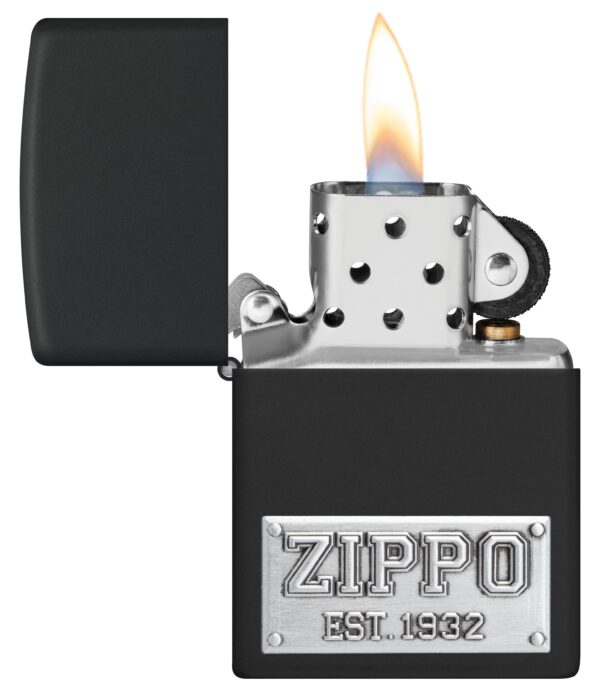 48689 Zippo tulemasin 218 Zippo License Plate Emblem - Image 3