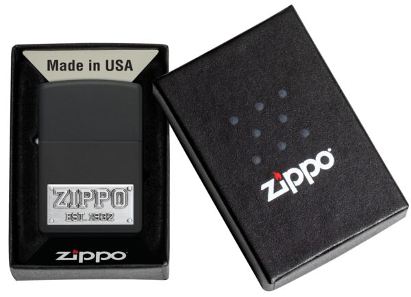 48689 Zippo tulemasin 218 Zippo License Plate Emblem - Image 5