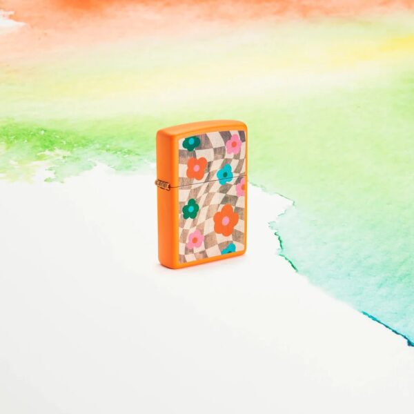 48718 Zippo tulemasin Wavy Flower Design - Image 6