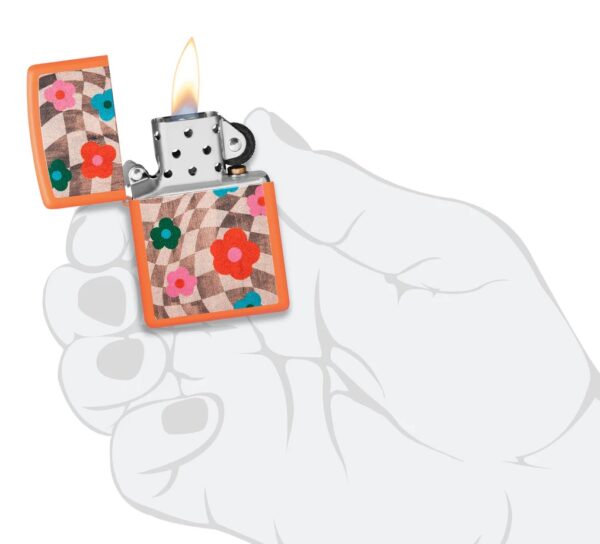 48718 Zippo tulemasin Wavy Flower Design - Image 3