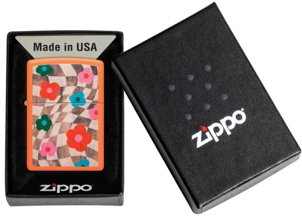 48718 Zippo tulemasin Wavy Flower Design - Image 4