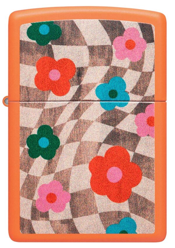 48718 Zippo tulemasin Wavy Flower Design - Image 5