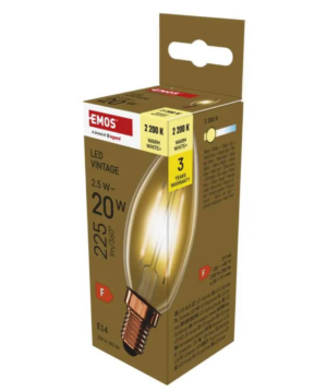 LED Bulb Vintage Candle 2.5 W E14 WW