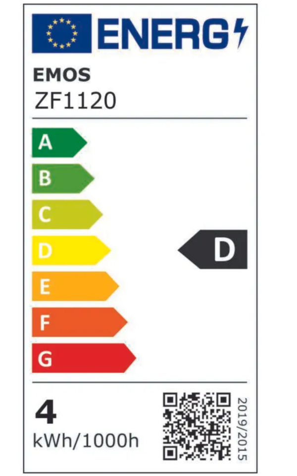 LED pirn 3,4W (40W) E27 filament miniglobe WW EMOS - Image 3