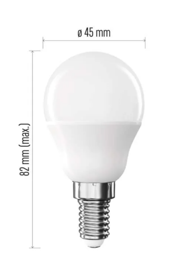 LED bulb 9.4W (60W) E14 MiniGlobe Neutral White - Image 2