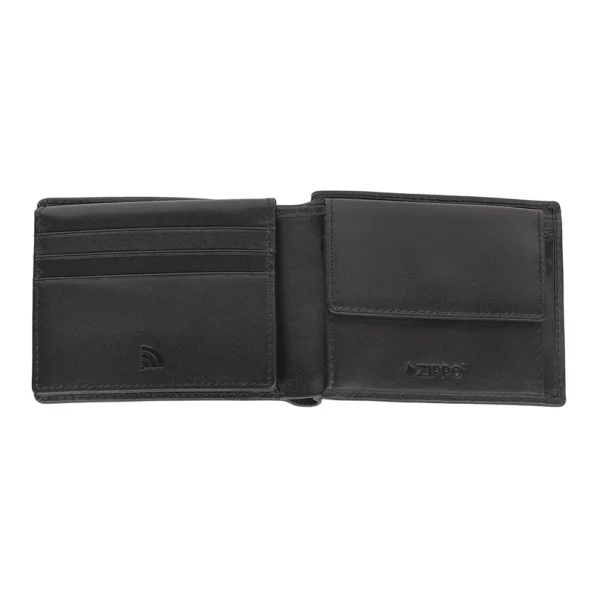 2007984 Zippo rahakott nahast, münditaskuga, must 11,6x9,3x2,2cm — изображение 2