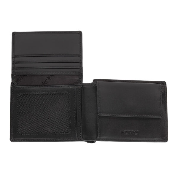 2007984 Zippo rahakott nahast, münditaskuga, must 11,6x9,3x2,2cm — изображение 3