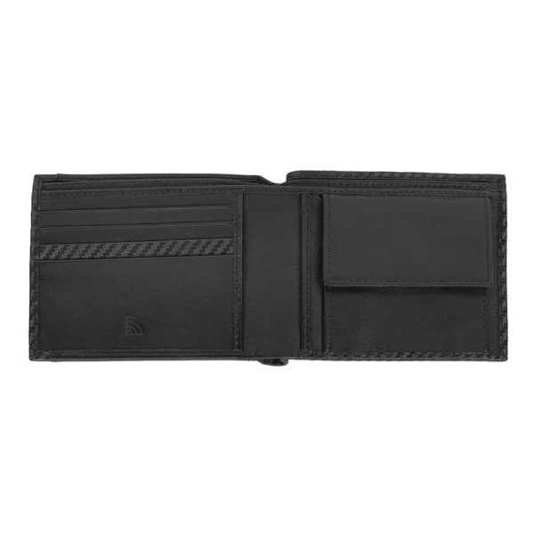 2007997 Zippo rahakott nahast kaarditasku ja münditaskuga, must 11,5x9x2cm - Image 2