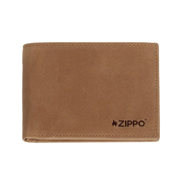 2008007 Zippo rahakott münditaskuga nahast, pruun 12,3x9,2x2,2cm
