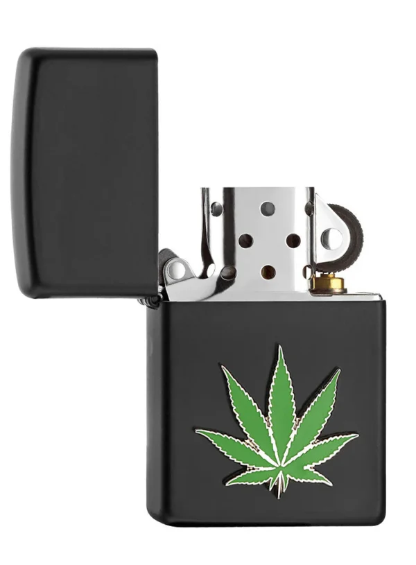 2008025 Zippo tulemasin Cannabis Leaf Emblem - Image 2