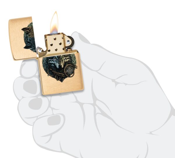 60007003 Zippo tulemasin Wolf Warrior Design - Image 4