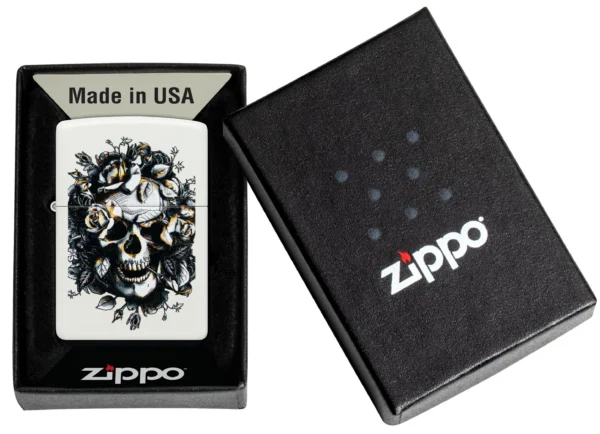 60007019 Zippo tulemasin Skull and Roses Design - Image 5