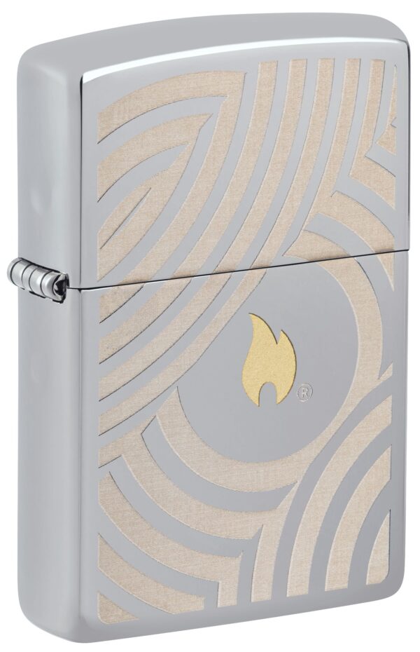 60007243 Zippo tulemasin Flame and Circles Design 2